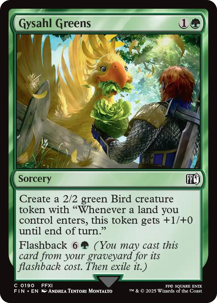 Image for Gysahl Greens (FINAL FANTASY) (190) - Magic: The Gathering
