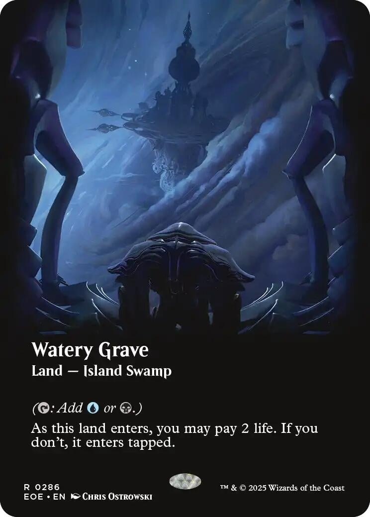 Image for Watery Grave (Borderless) (Edge of Eternities) (286) - Magic: The Gathering