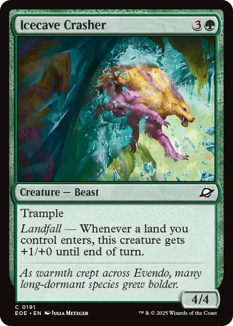 Image for Icecave Crasher (Edge of Eternities) (191) - Magic: The Gathering