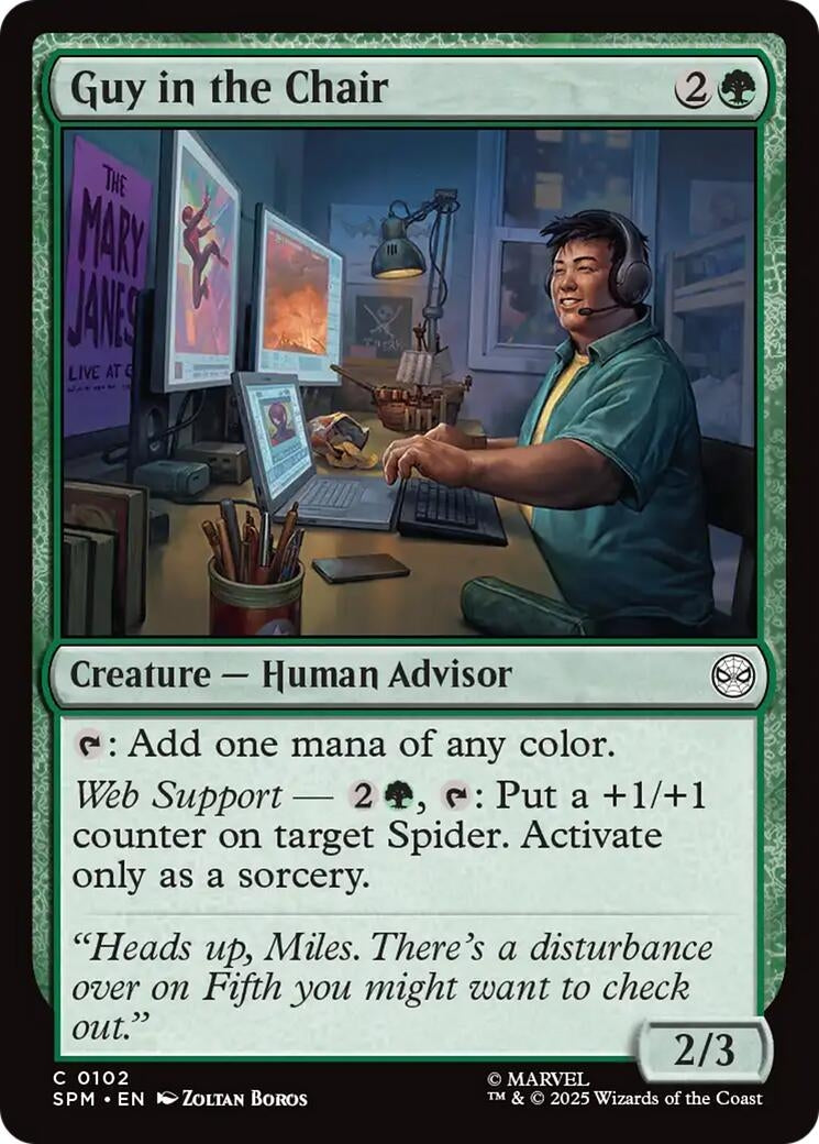 Image for Guy in the Chair (Marvel's Spider-Man) (102) - Magic: The Gathering