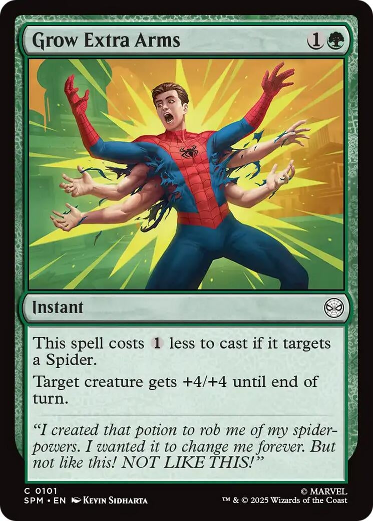 Image for Grow Extra Arms (Marvel's Spider-Man) (101) - Magic: The Gathering