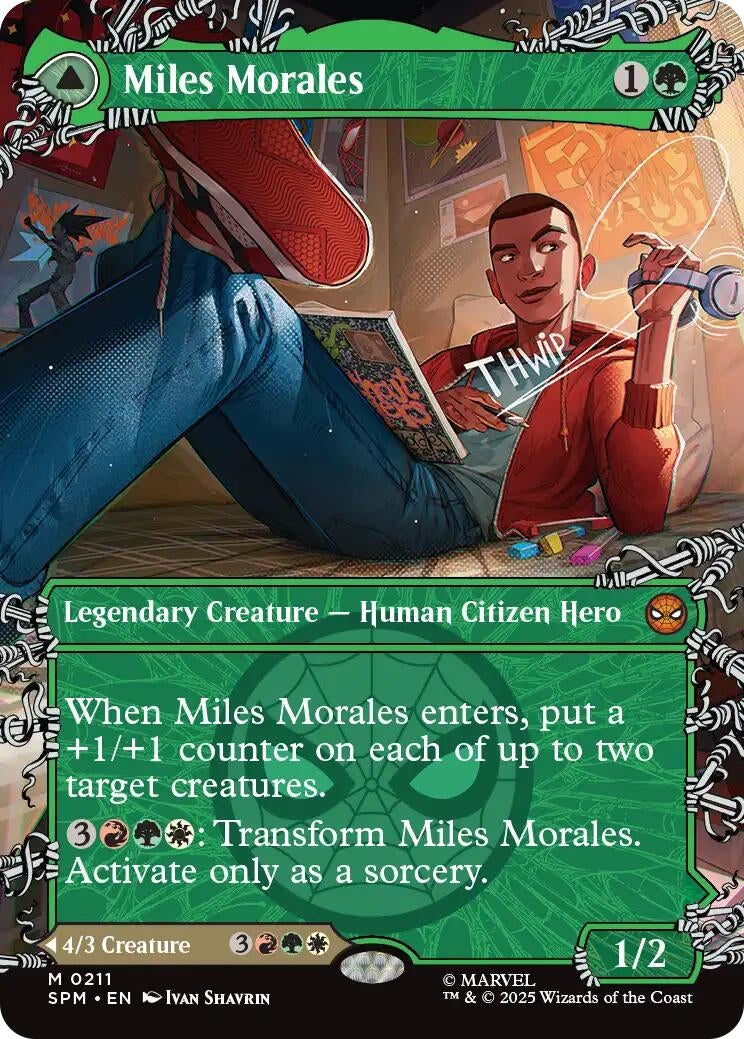 Image for Miles Morales (0211) (Borderless) (Marvel's Spider-Man) (211) - Magic: The Gathering