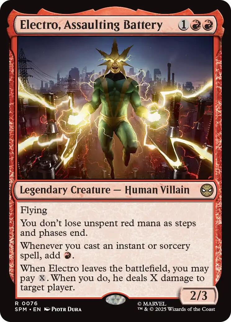 Image for Electro, Assaulting Battery (Marvel's Spider-Man) (76) - Magic: The Gathering
