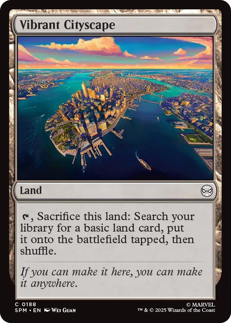 Image for Vibrant Cityscape (Marvel's Spider-Man) (188) - Magic: The Gathering