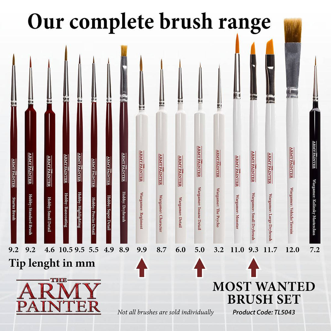 Army Painter: Most Wanted Brush Set