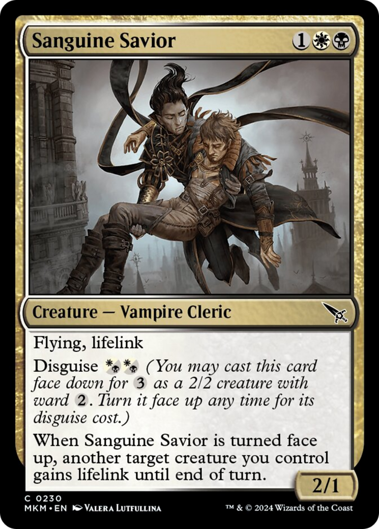 murder mtg card Sanguine Savior [Murders at Karlov Manor] – Chimera Hobby & Games