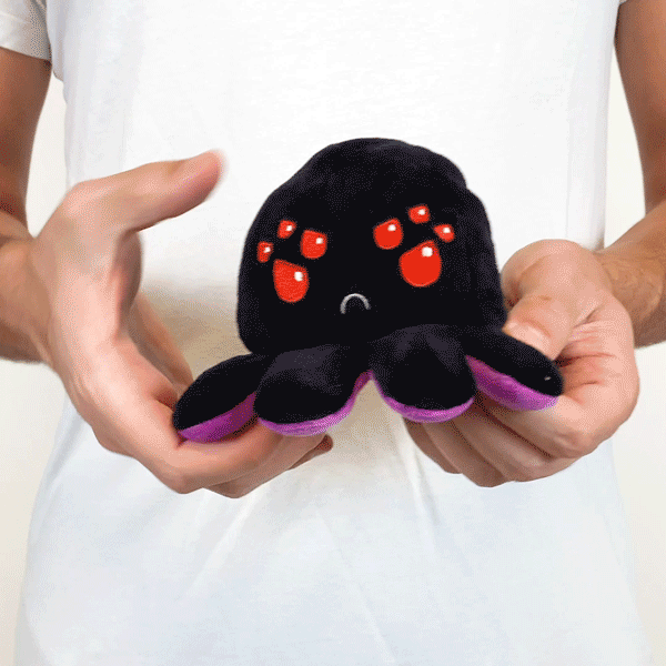 TT: Reversible Spider Mini Plush: Purple & Black