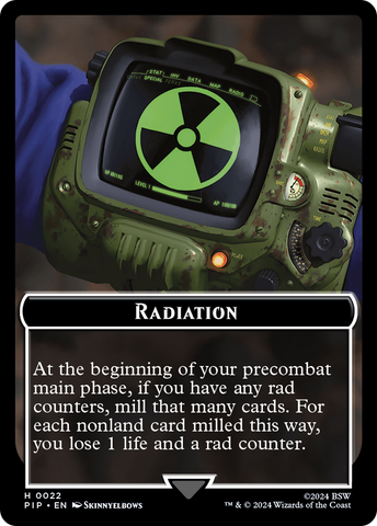 Radiation // Soldier (0010) Double-Sided Token [Fallout Tokens]