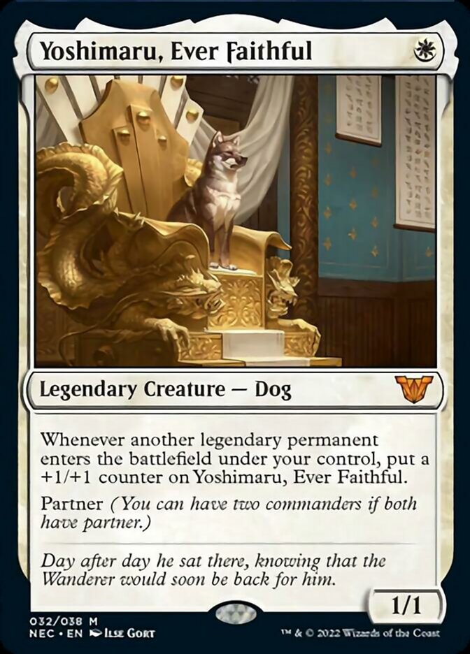 cutest cards in mtg Yoshimaru, Ever Faithful (Extended Art) [Kamigawa: Neon Dynasty Commander]