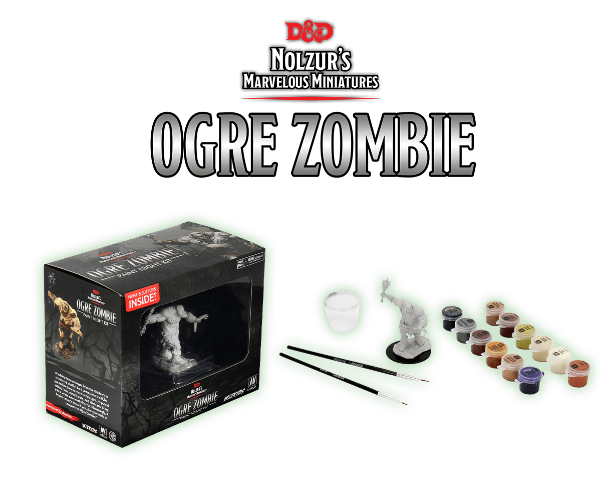 Wizkids: D&D Nolzur's Marvelous Unpainted Minis: W12: Paint Night Kit #2- Ogre Zombie