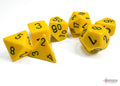 Chessex: 7-Die Set Opaque: Yellow/Black