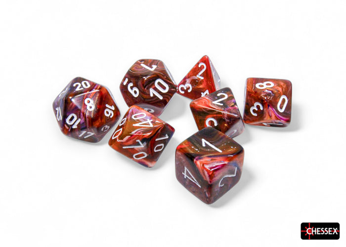 Chessex: 7-Die Set Festive: Symphony/white
