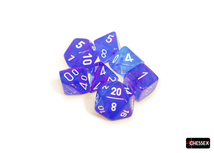 Chessex: 7-Die Set Nebula: Aura/white Luminary