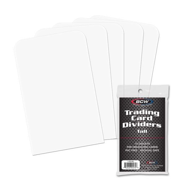 BCW: Dividers Tall: White (10)