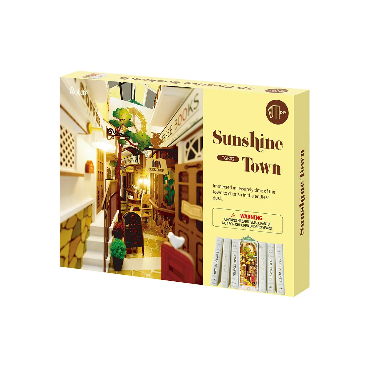 Rolife - Book Nook Shelf Insert - Sunshine Town