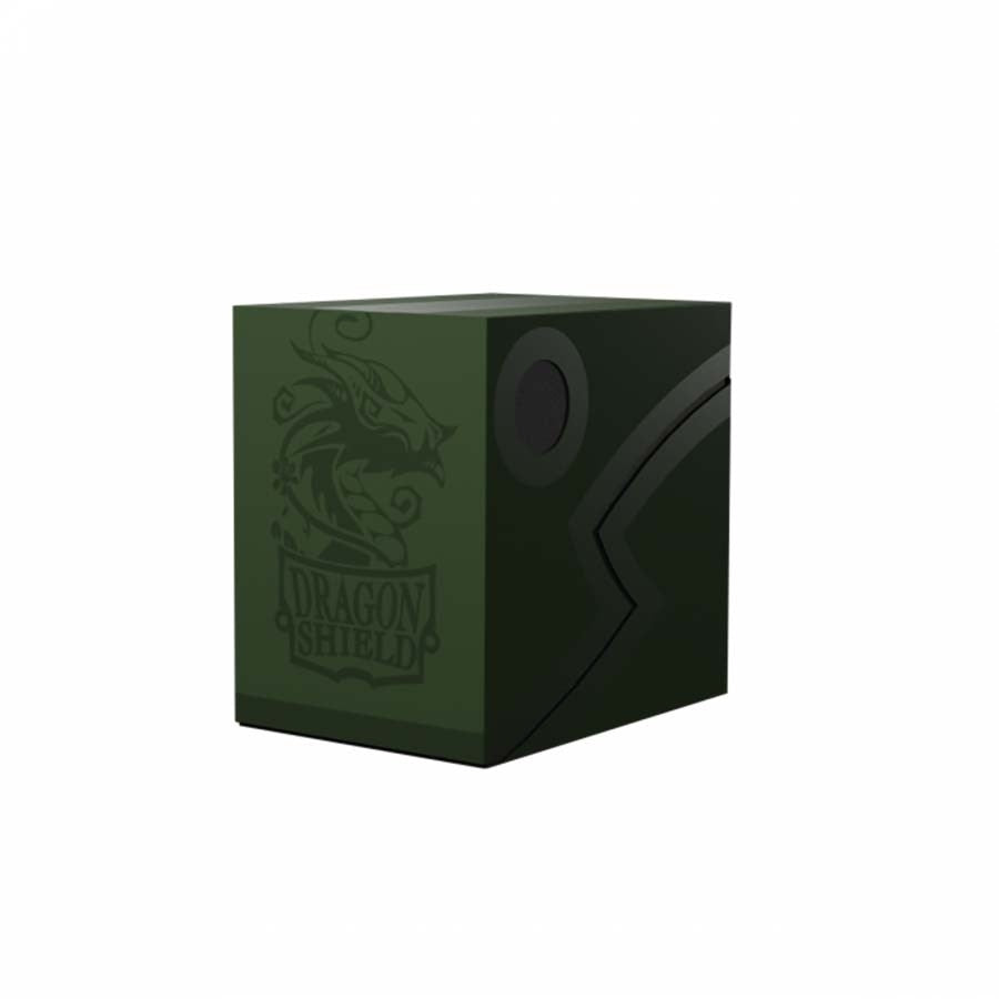 Image for Dragon Shield Revised Double Shell - Forest Green (Holds 100+) - Deck Boxes