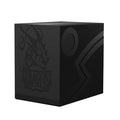 Image for Dragon Shield Revised Double Shell - Shadow Black (Holds 100+) - Deck Boxes
