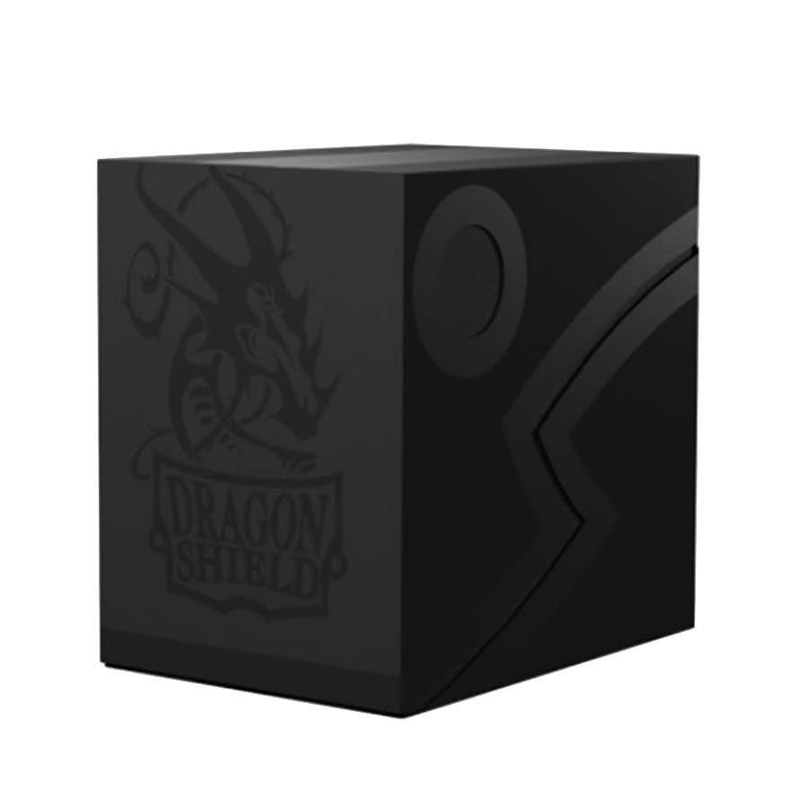 Image for Dragon Shield Revised Double Shell - Shadow Black (Holds 100+) - Deck Boxes
