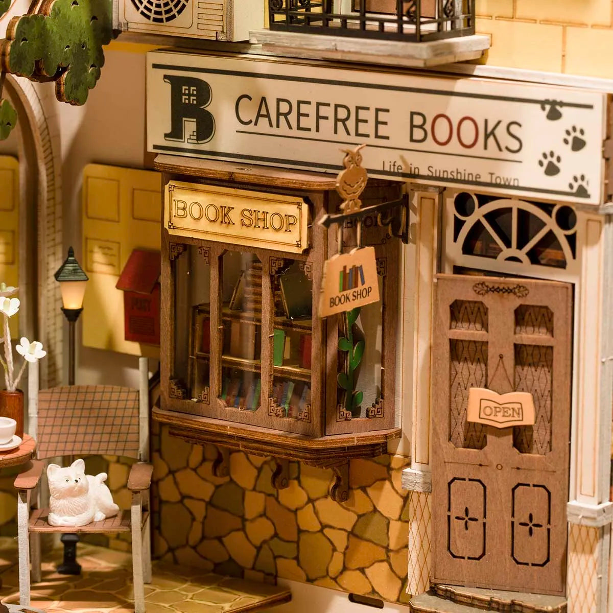 Rolife - Book Nook Shelf Insert - Sunshine Town