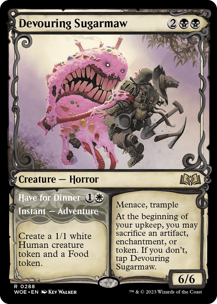 mtg white food cards Devouring Sugarmaw // Have For Dinner (Showcase) [Wilds of Eldraine] – Chimera Hobby & Games Character:Ursula Magic Cards Commander 001-012 Mickey Mouse -