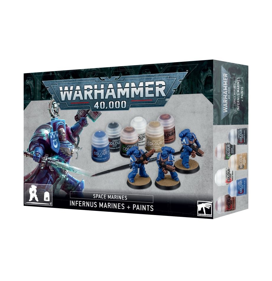 GW: 40K: Space Marines: Infernus Marines + Paint Set