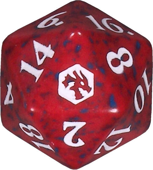 Image for Adventures in the Forgotten Realms Spindown Die - Red - Life Counters
