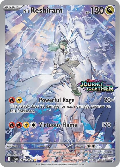 N's Reshiram - 167/159 (Journey Together Stamped) [Miscellaneous Cards & Products] (167/159)