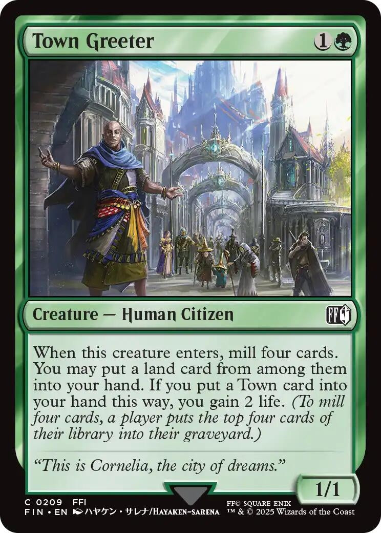 Image for Town Greeter (FINAL FANTASY) (209) - Magic: The Gathering