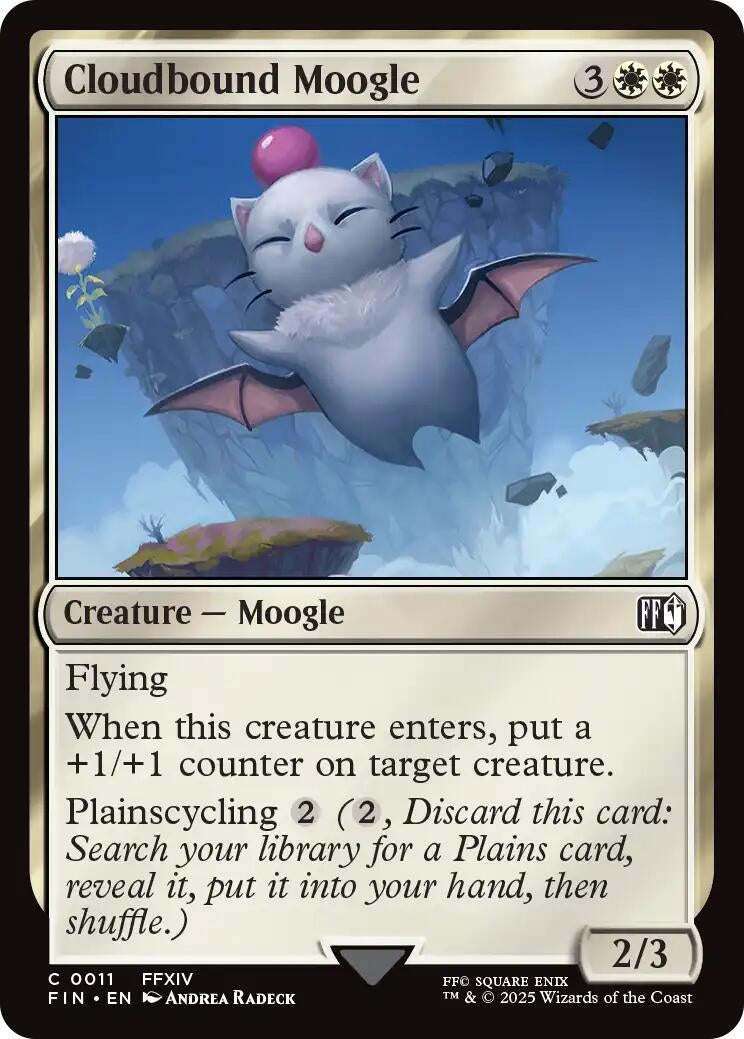 Image for Cloudbound Moogle (FINAL FANTASY) (11) - Magic: The Gathering