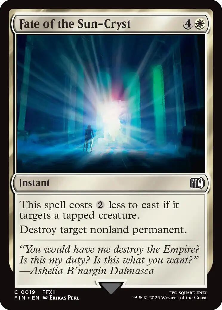 Image for Fate of the Sun-Cryst (FINAL FANTASY) (19) - Magic: The Gathering