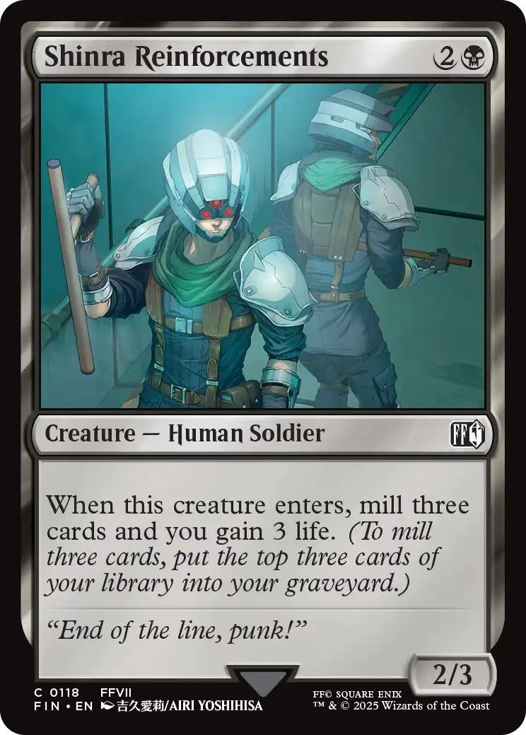 Image for Shinra Reinforcements (FINAL FANTASY) (118) - Magic: The Gathering