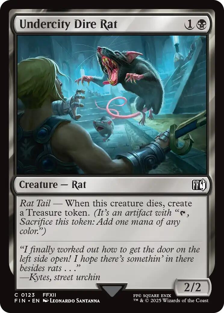 Image for Undercity Dire Rat (FINAL FANTASY) (123) - Magic: The Gathering