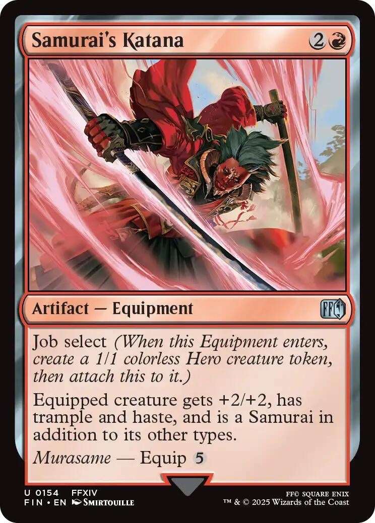 Image for Samurai's Katana (FINAL FANTASY) (154) - Magic: The Gathering