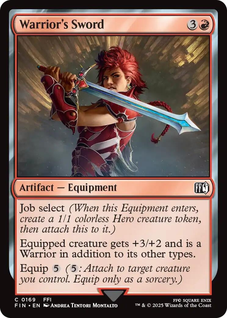 Image for Warrior's Sword (FINAL FANTASY) (169) - Magic: The Gathering