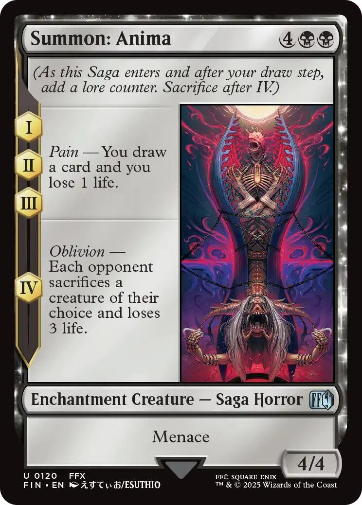 Image for Summon: Anima (FINAL FANTASY) (120) - Magic: The Gathering