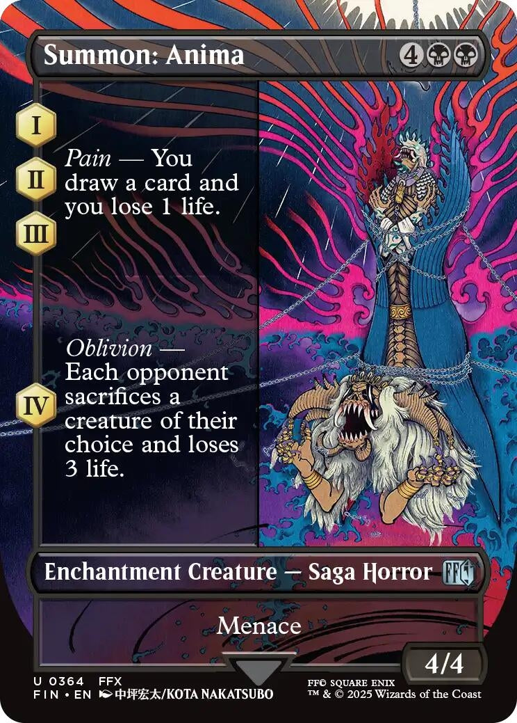 Image for Summon: Anima (Borderless) (FINAL FANTASY) (364) - Magic: The Gathering
