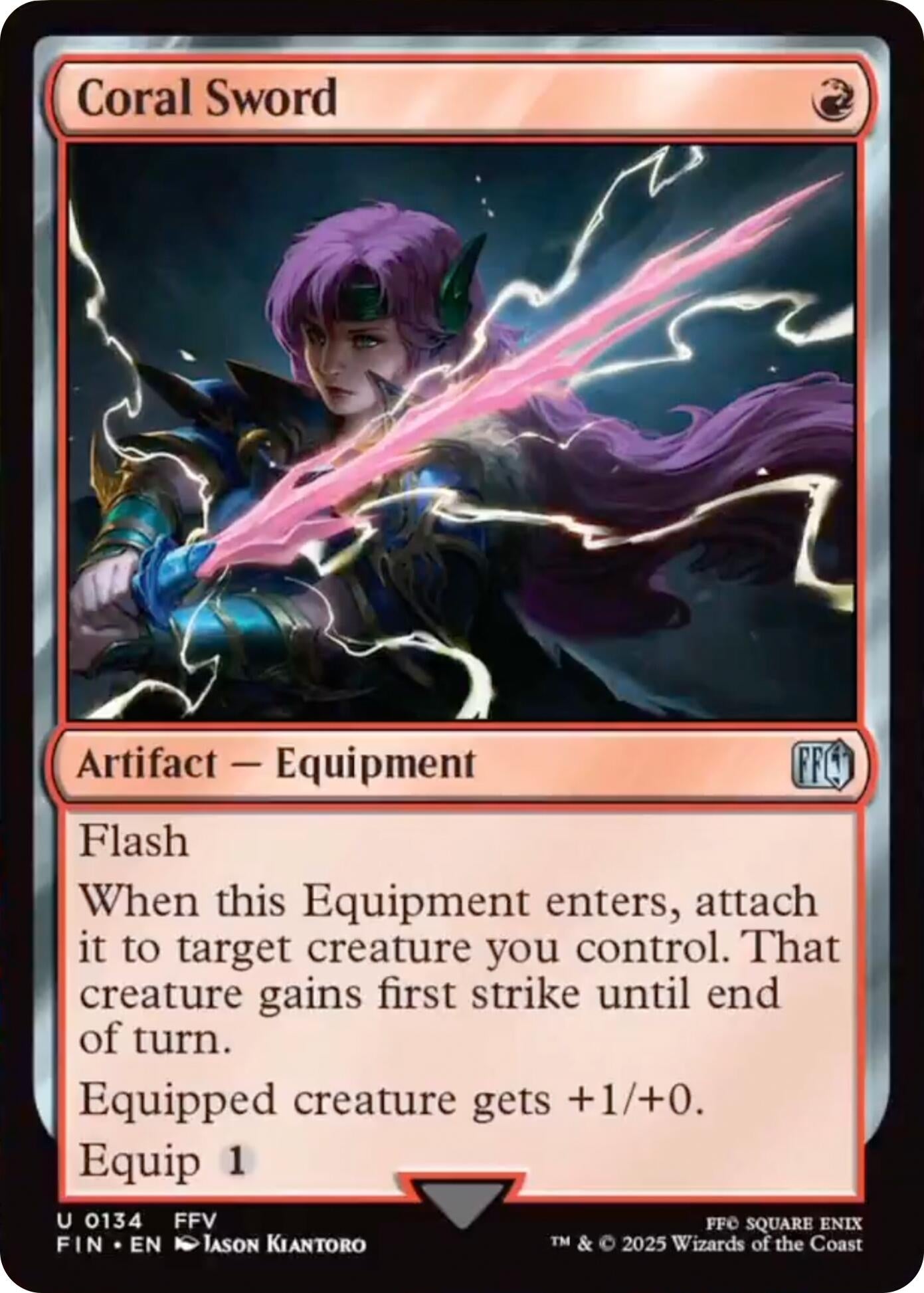 Image for Coral Sword (FINAL FANTASY) (134) - Magic: The Gathering