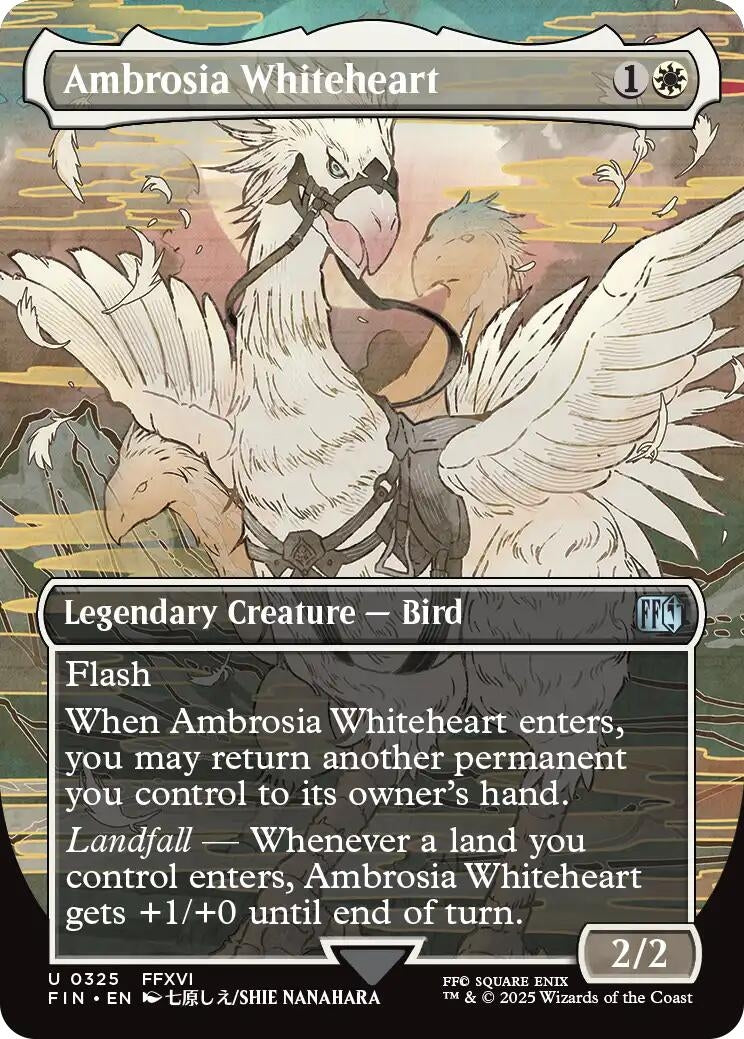 Image for Ambrosia Whiteheart (Borderless) (FINAL FANTASY) (325) - Magic: The Gathering