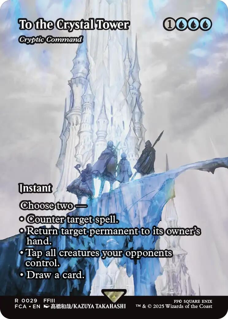 Image for To the Crystal Tower - Cryptic Command (Showcase) (FINAL FANTASY: Through the Ages) (29) - Magic: The Gathering