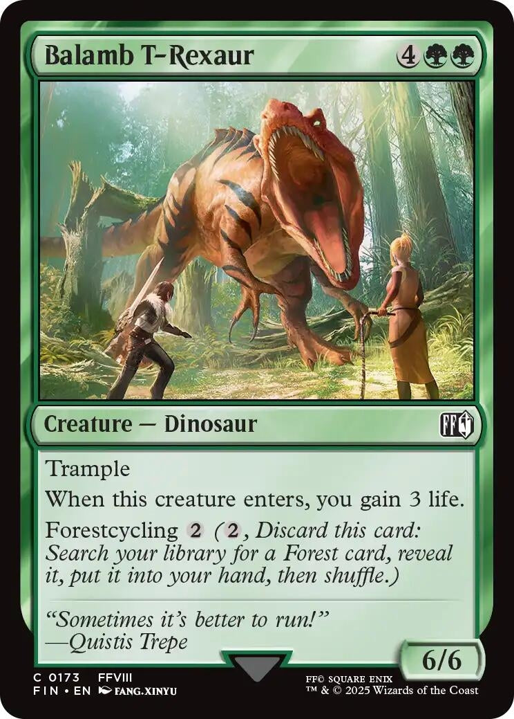 Image for Balamb T-Rexaur (FINAL FANTASY) (173) - Magic: The Gathering