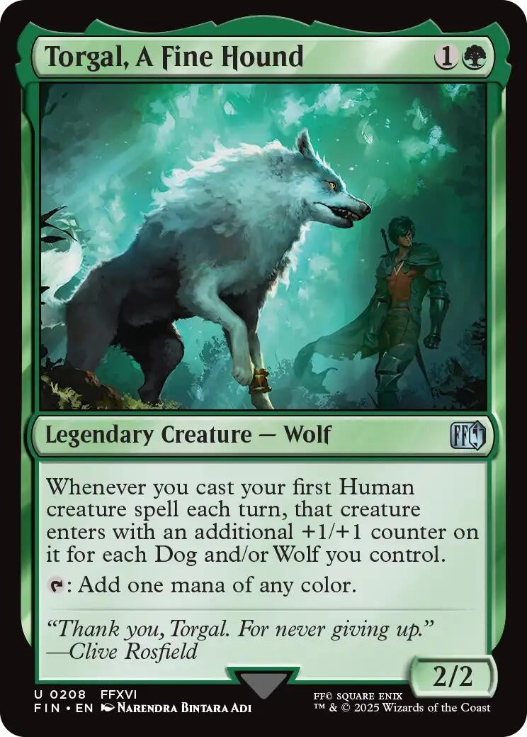 Image for Torgal, A Fine Hound (FINAL FANTASY) (208) - Magic: The Gathering