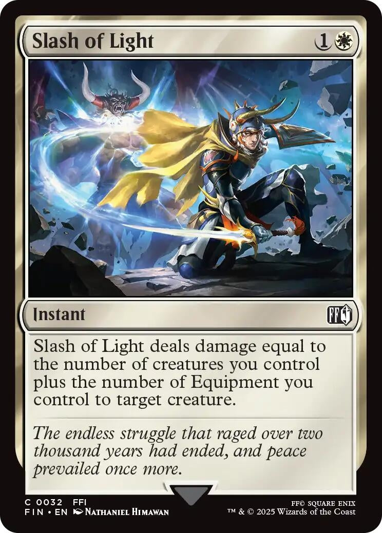 Image for Slash of Light (FINAL FANTASY) (32) - Magic: The Gathering