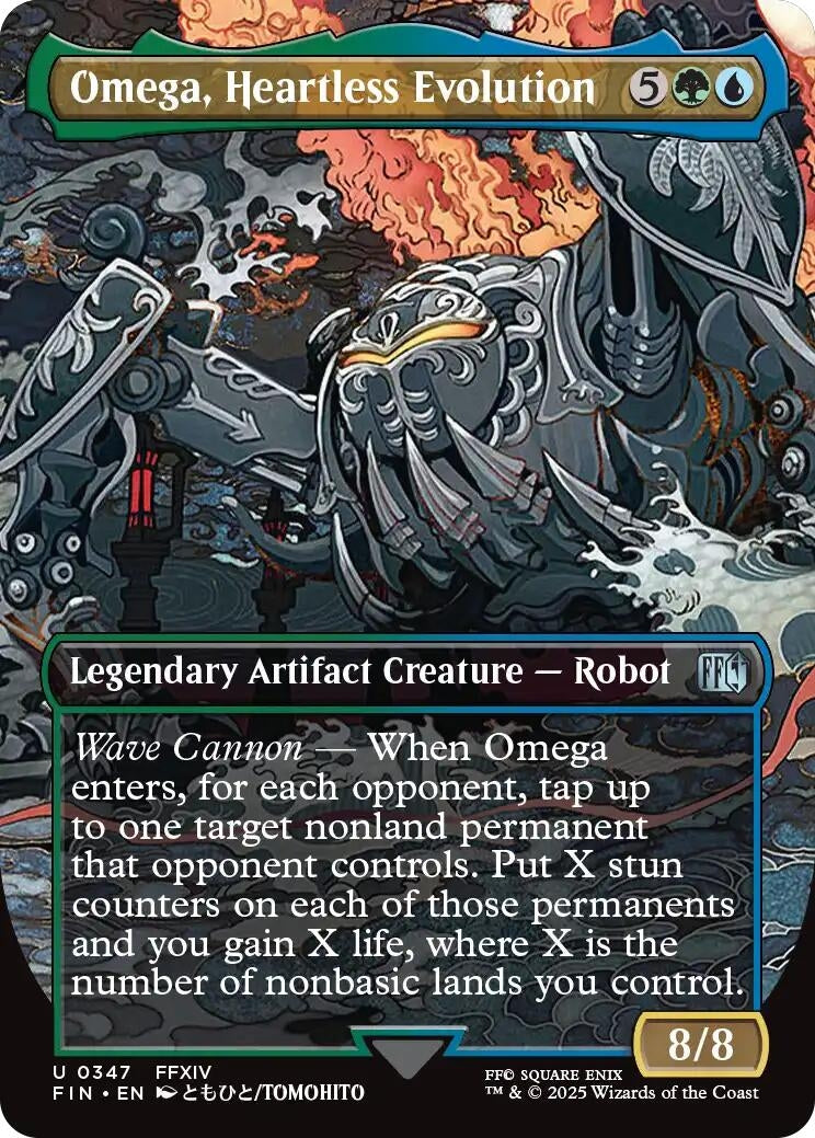 Image for Omega, Heartless Evolution (Borderless) (FINAL FANTASY) (347) - Magic: The Gathering