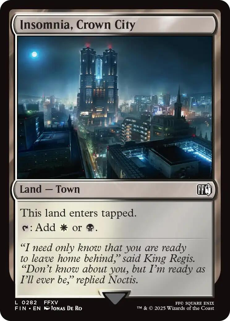 Image for Insomnia, Crown City (FINAL FANTASY) (282) - Magic: The Gathering