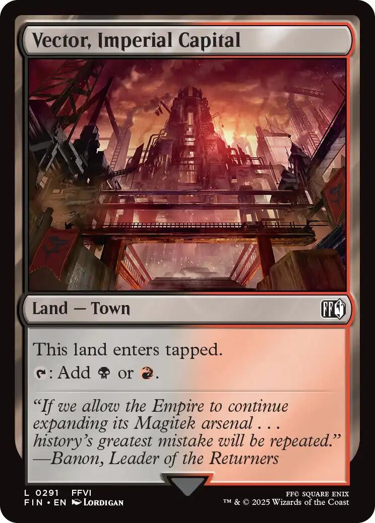 Image for Vector, Imperial Capital (FINAL FANTASY) (291) - Magic: The Gathering
