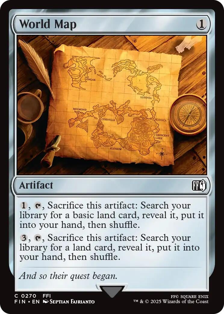 Image for World Map (FINAL FANTASY) (270) - Magic: The Gathering