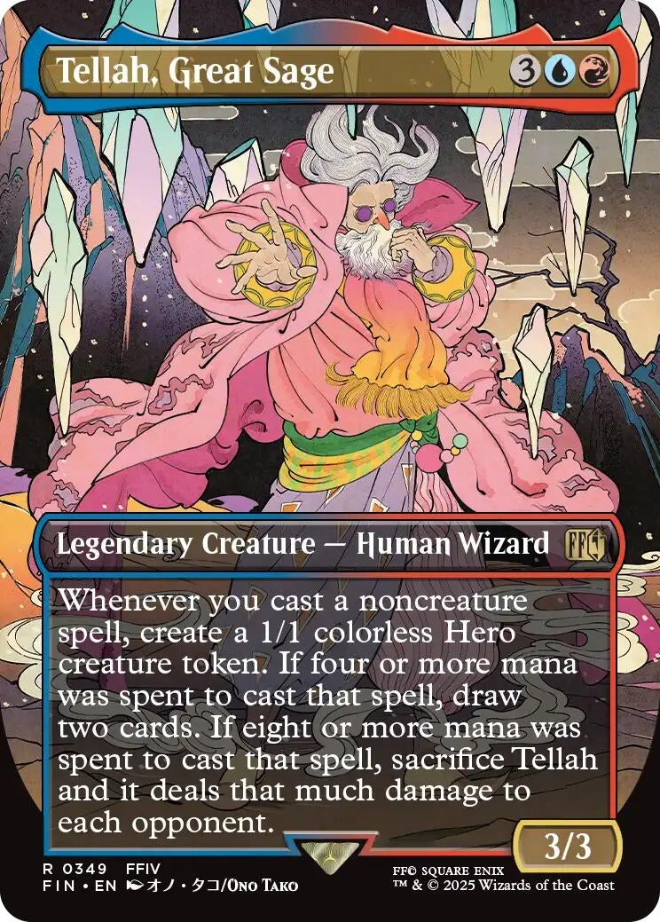 Image for Tellah, Great Sage (Borderless) (FINAL FANTASY) (349) - Magic: The Gathering