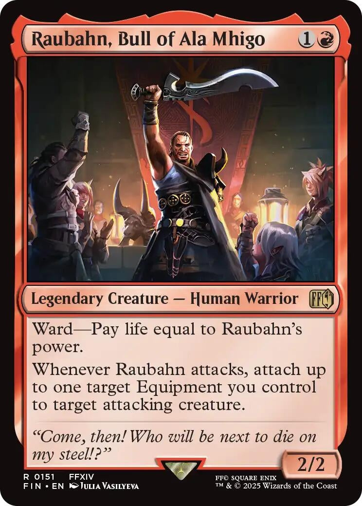 Image for Raubahn, Bull of Ala Mhigo (FINAL FANTASY) (151) - Magic: The Gathering