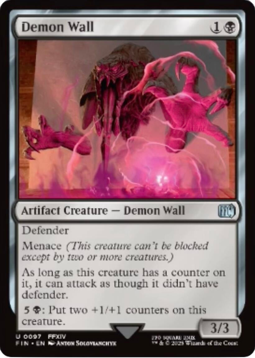 Image for Demon Wall (FINAL FANTASY) (97) - Magic: The Gathering