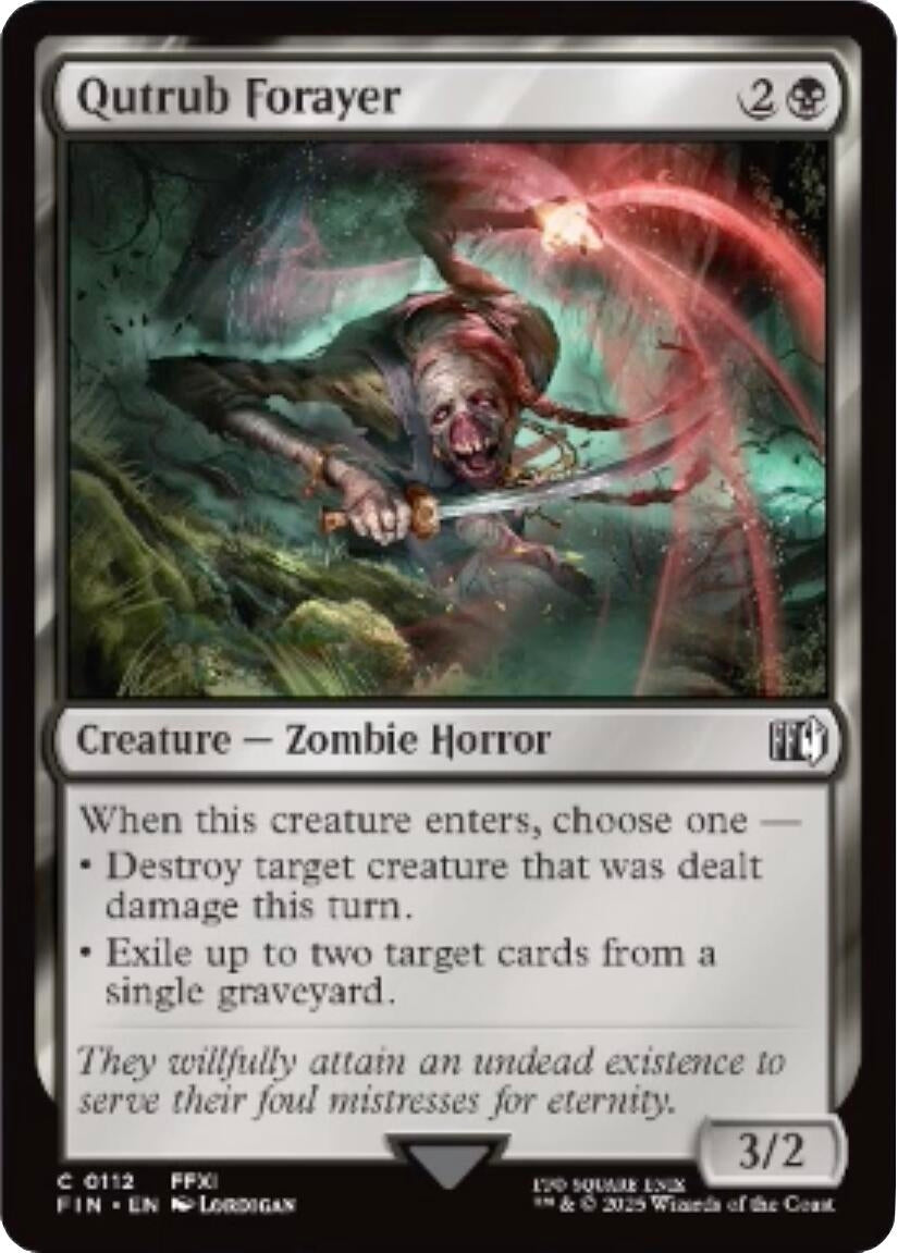 Image for Qutrub Forayer (FINAL FANTASY) (112) - Magic: The Gathering